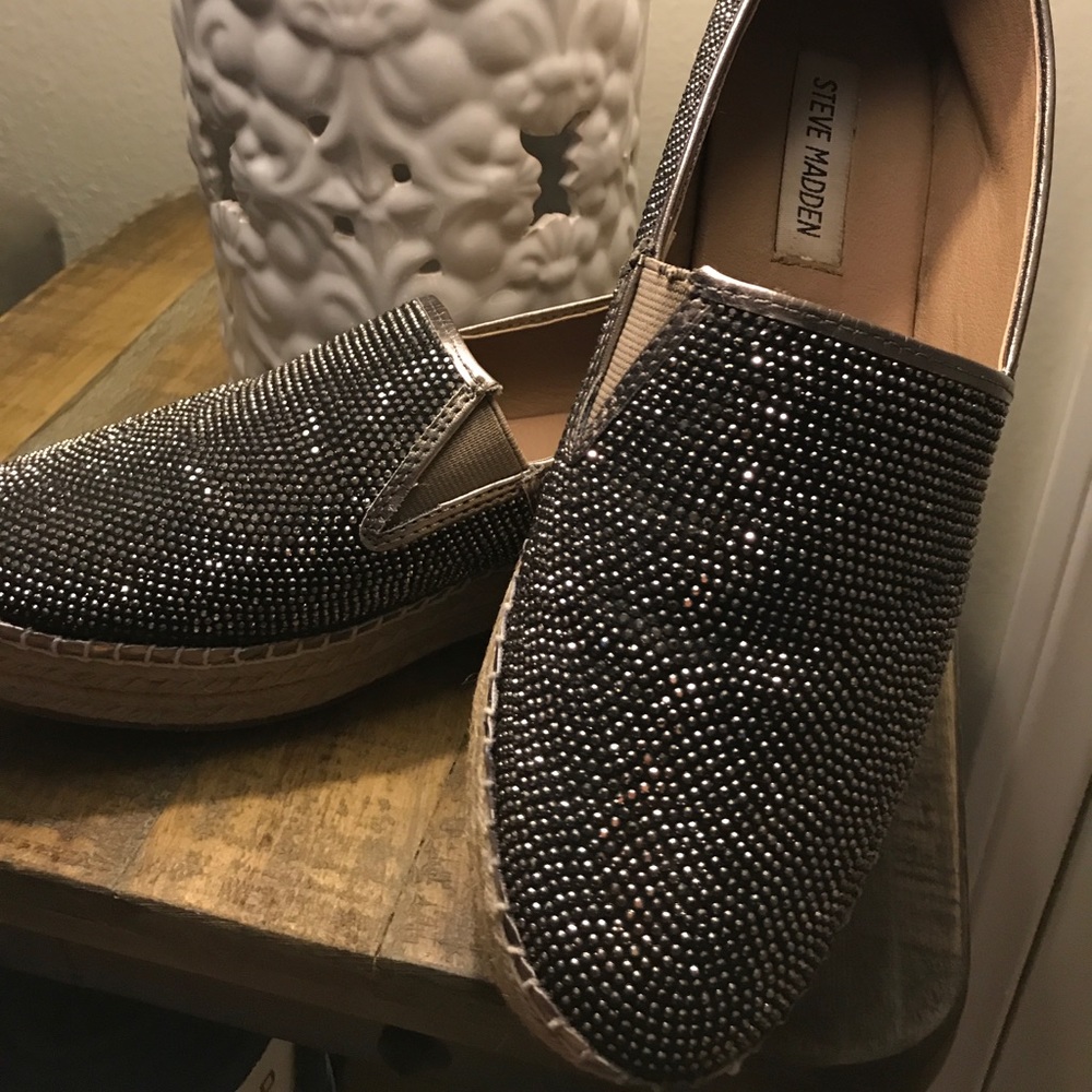 Steve Madden sparkle espadrilles